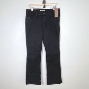 Levi's 315 Shaping Bootcut Jeans Women Black Stellar Stretch Mid Rise Size 32x32